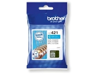 Een Brother inktcartridge, 200 pagina's, OEM LC-421C, cyaan koop je bij Muys Kantoor & Kado