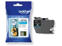 Een Brother inktcartridge, 500 pagina's, OEM LC-421XLC, cyaan koop je bij Muys Kantoor & Kado