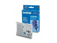 Een Brother inktcartridge, 300 pagina's, OEM LC-970C, cyaan koop je bij best4office