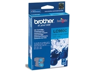 Een Brother inktcartridge, 260 pagina's, OEM LC-980C, cyaan koop je bij best4office