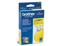 Een Brother inktcartridge, 260 pagina's, OEM LC-980Y, geel koop je bij best4office