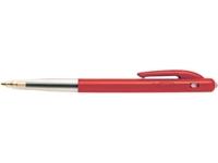 Een Bic balpen M10 Clic schrijfbreedte 0,4 mm, medium punt, rood koop je bij Muys Kantoor & Kado