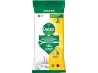 Een Dettol reinigingsdoekjes citrus, pak van 72 stuks koop je bij best4office