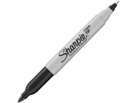 Een Sharpie permanente marker, twin tip, zwart koop je bij Muys Kantoor & Kado