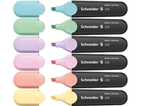 Een Schneider markeerstift Job 150, etui van 6 stuks in geassorteerde pastelkleuren koop je bij Muys Kantoor & Kado