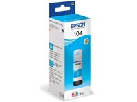 Een Epson inktfles 104, 7.500 pagina's, OEM C13T00P240, cyaan koop je bij Muys Kantoor & Kado