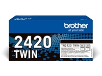 Een Brother toner, 3.000 pagina's, OEM TN-2420TWIN, zwart, pak van 2 stuks koop je bij best4office