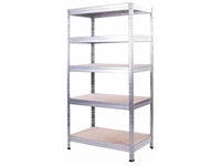 Een AR Shelving rek Rivet Stabil, ft 180 x 90 x 40 cm, 5 legborden uit HDF, gegalvaniseerd koop je bij Muys Kantoor & Kado