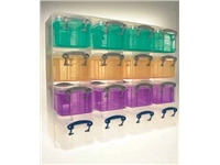 Een Really Useful Box muurkubus met 16 opbergdozen van 0,3 liter, transparant koop je bij best4office