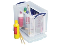 Een Really Useful Box opbergdoos 19 liter hangmappenkoffer, transparant koop je bij best4office