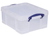 Een Really Useful Box opbergdoos 21 liter, transparant koop je bij best4office