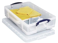 Een Really Useful Box opbergdoos 33 liter, transparant koop je bij best4office