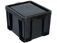 Een Really Useful Box opbergdoos 35 liter, gerecycleerd, zwart koop je bij best4office