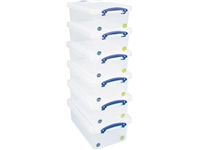 Een Really Useful Box opbergdoos 5,5 l, nestbaar, transparant koop je bij best4office