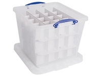 Een Really Useful Box opbergdoos, 60 l, met inzetbakje, transparant koop je bij best4office