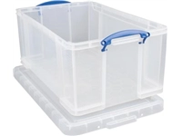 Een Really Useful Box opbergdoos 64 liter, transparant koop je bij best4office