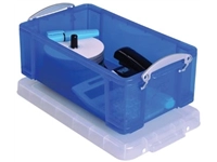 Een Really Useful Box opbergdoos 9 liter, transparant blauw koop je bij best4office