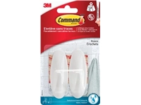 Een Command decohaak, medium, draagvermogen 1,4 kg, wit, waterbestendig, blister van 2 stuks koop je bij best4office