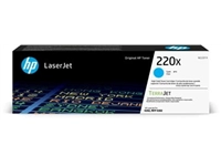 Een HP toner 220X, 5.500 pagina's, OEM W2201X, cyaan koop je bij best4office