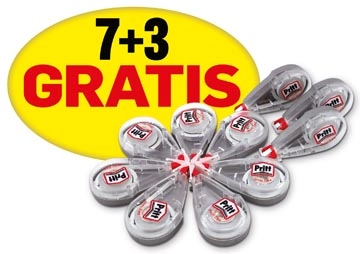 Een Pritt correctieroller Mini, etui van 10 stuks (7 + 3 gratis) koop je bij Muys Kantoor & Kado