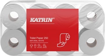 Een Katrin toiletpapier, 2-laags, 250 vel, pak van 8 rollen koop je bij Muys Kantoor & Kado