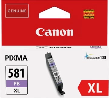 Een Canon inktcartridge CLI-581PB XL, 505 foto's, OEM 2053C001, photo blue koop je bij best4office