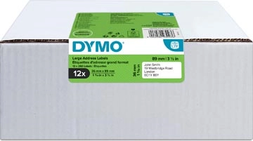 Een Dymo Value Pack: etiketten LabelWriter ft 89 x 36 mm, wit, doos van 12 x 260 etiketten koop je bij best4office