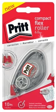 Een Pritt correctieroller Compact Flex 6 mm x 10 m, op blister koop je bij Muys Kantoor & Kado