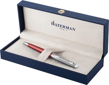 Een Waterman balpen Hémisphère Deluxe Red met palladium detail koop je bij Muys Kantoor & Kado