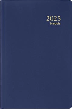 Een Brepols agenda Delta Seta 6-talig, blauw, 2025 koop je bij Muys Kantoor & Kado