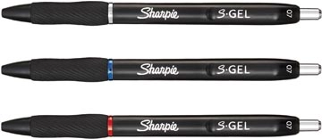 Een Sharpie S-gel roller, medium punt, blister van 3 stuks, blauw koop je bij Muys Kantoor & Kado