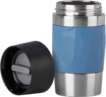 Een Emsa Travel Mug Compact thermosbeker, 0,3 l, blauw koop je bij Muys Kantoor & Kado