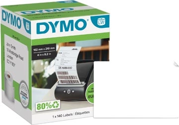 Een Dymo etiketten LabelWriter ft 102 x 210 mm (DHL), wit, 140 etiketten koop je bij best4office