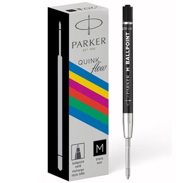 Een Parker ECO balpen navulling, medium, zwart, 20 stuks koop je bij best4office