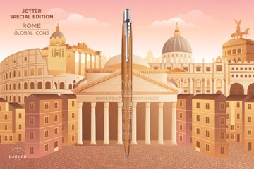 Een Parker Jotter balpen special edition Rome, medium, in giftbox koop je bij best4office