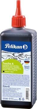 Een Pelikan Oost-Indische inkt, zwart, fles met gietstop van 1 l koop je bij best4office