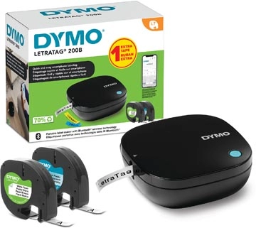 Een Display Dymo: 10 x LetraTag 200B promopack + 10 x LetraTag 100H + 40 x tape (20 x papier en 20 x plastic) koop je bij best4office