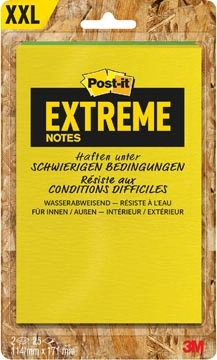 Een Post-it® Extreme Notes, ft 114 x 171 mm, 2 blokken van 25 blaadjes, geassorteerde kleuren koop je bij best4office