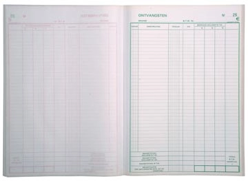 Een Exacompta ontvangsten, ft 29,7 x 21 cm, Nederlandstalig, dupli (50 x 2 vel) koop je bij Muys Kantoor & Kado