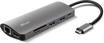 Een Trust Dalyx 7-in-1 USB-C Multiport Adapter koop je bij best4office