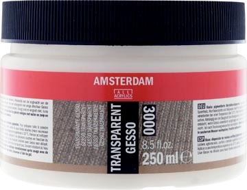 Een Amsterdam transparante gesso, fles van 250 ml koop je bij best4office