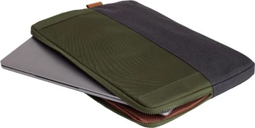 Een Trust laptop sleeve voor 16 inch laptops, groen koop je bij Muys Kantoor & Kado