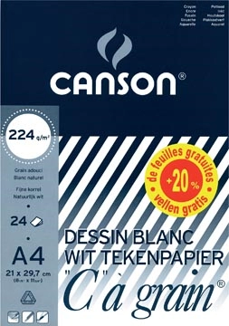 Een Canson tekenblok C à grain® ft A4, papier van 224 g/m² koop je bij best4office