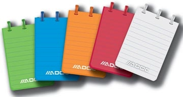 Een Adoc notitieboekje Colorlines, ft A7, gelijnd, geassorteerde kleuren koop je bij best4office