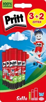 Een Pritt Original plakstift, 11 g, 3 + 2 gratis, op blister koop je bij best4office