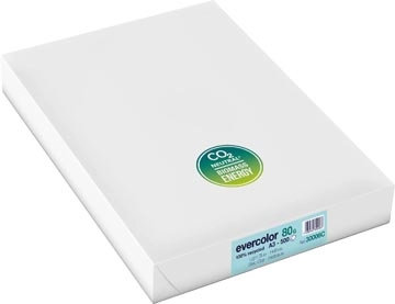 Een Clairefontaine Evercolor gekleurd gerecycleerd papier, A3, 80 g, 500 vel, helblauw koop je bij best4office