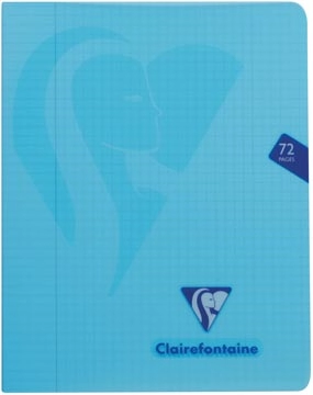 Een Clairefontaine schrift mimesys voor ft A5, 72 bladzijden, kaft in PP, geruit 5 mm, geassorteerde kleuren koop je bij best4office