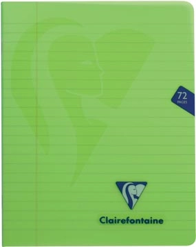 Een Clairefontaine schrift mimesys voor ft A5, 72 bladzijden, kaft in PP, gelijnd, geassorteerde kleuren koop je bij best4office