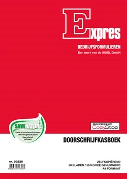 Een Sigel Expres kasboek, ft A4, Nederlandstalig, dupli (50 x 2 vel) koop je bij Muys Kantoor & Kado