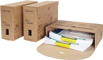 Een Loeff's Classic box archiefdoos, ft 370 x 260 x 115 mm, bruin, PK50 koop je bij best4office